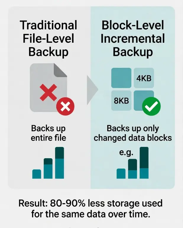 Block-Level Incremental Backup Technology